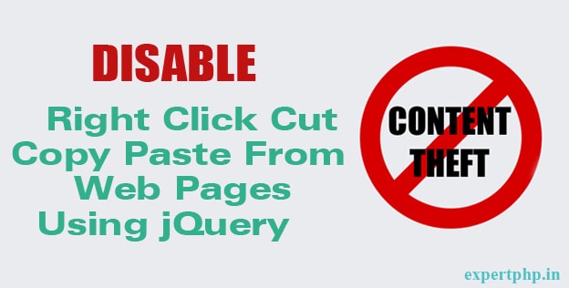 jQuery - disable context menu right click, cut, copy and paste  