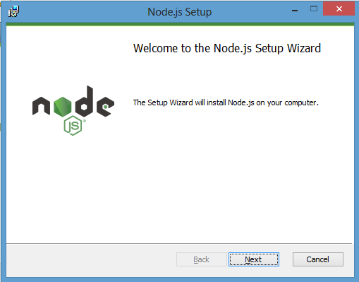 node.js setup wizard