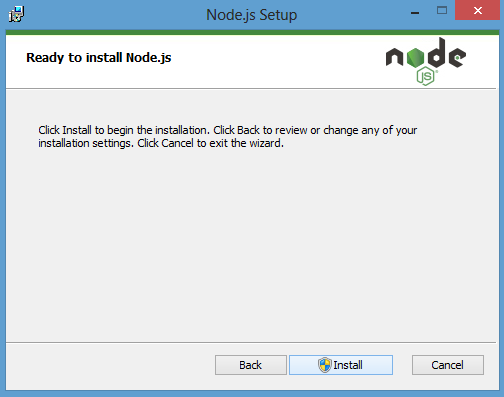 ready to install node.js