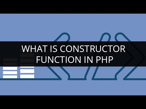 Constructor in PHP with example