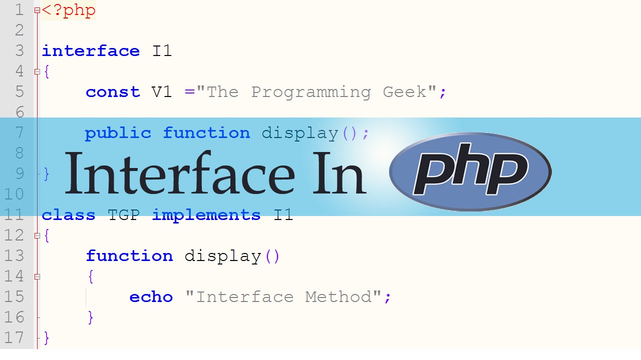 Interface in PHP
